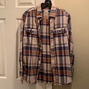 Women's Plaid Button-Down Flannel Shirt